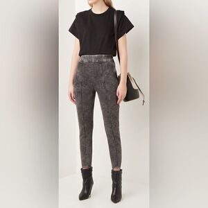 Isabel Marant Nanouli high waist stirrup skinny jeans in faded black.  38. NWT
